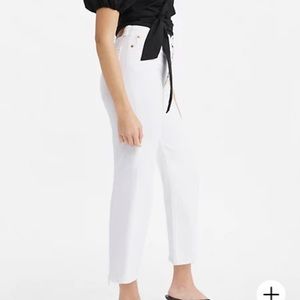 Levi’s Premium Wedgie Straight White Jean